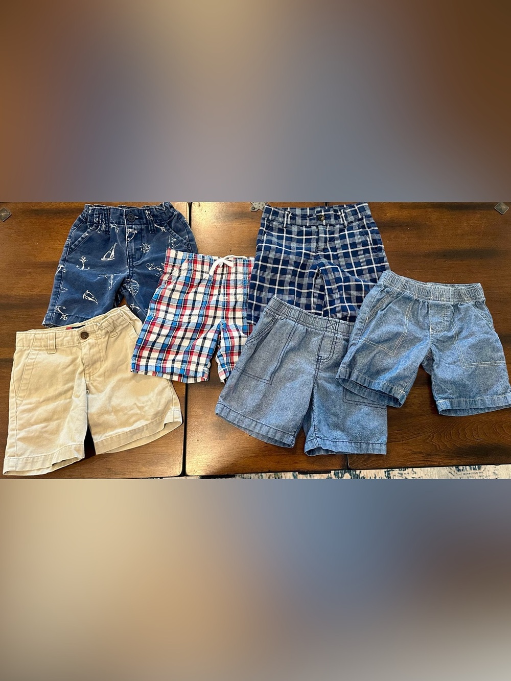 Boy’s 3T lot of six Shorts, All 100% cotton - Picture 2 of 16